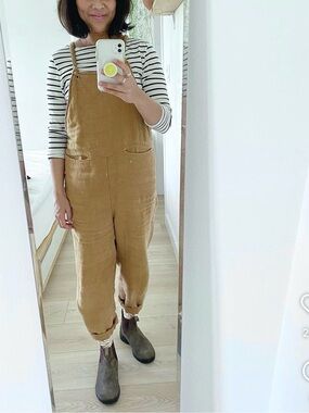 Beaton Linen overalls jumpsuit 100% linen slow fashion natural clothing
